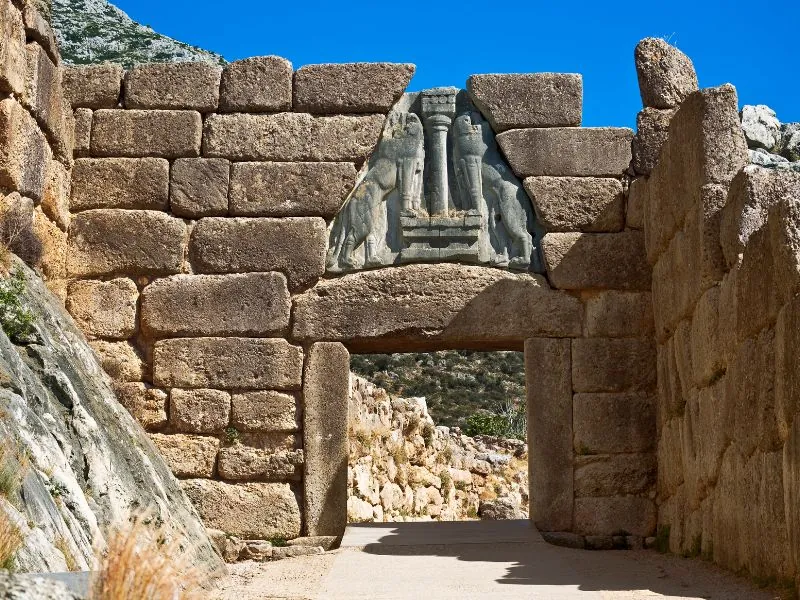 Lion Gate in Mycenae