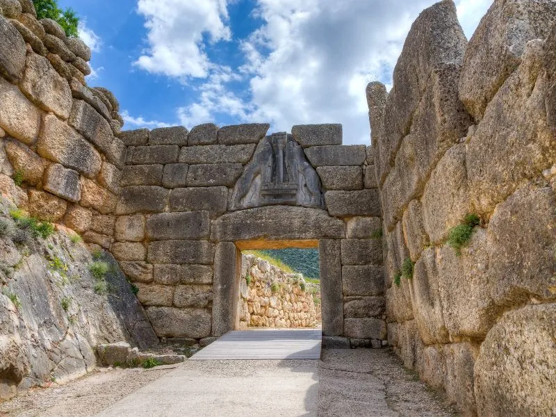 Lion Gate in Mycenae